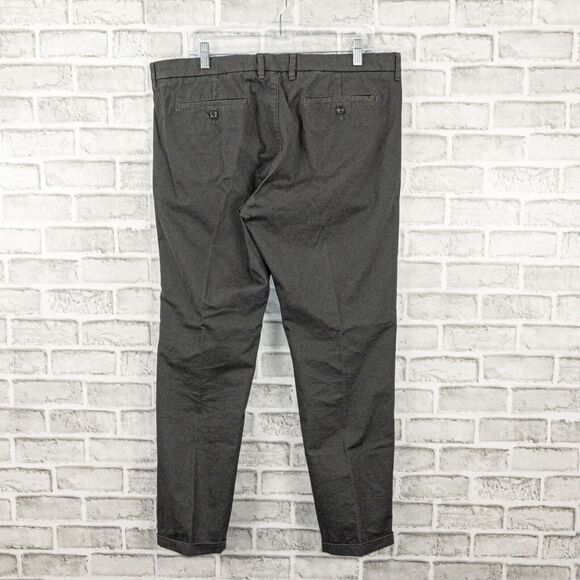 TOD'S Men's Chino Pants in Gray textured Size 38 Made in Italy - Picture 4 of 10